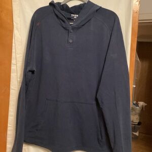 Athletic casual light weight long tee hoodie by Rhône SZ XL/TG